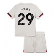 Chelsea Wesley Fofana #29 Bortaställ Barn 2025-26 Korta ärmar (+ Korta byxor)